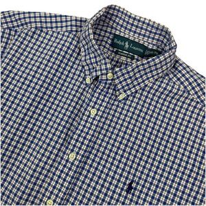 Ralph Lauren Short Sleeve Red/White/Blue Plaid Xl XLarge Button down shirt‎